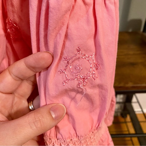 Soho Clothing Co. long embroidered pink dress M - Picture 9 of 12